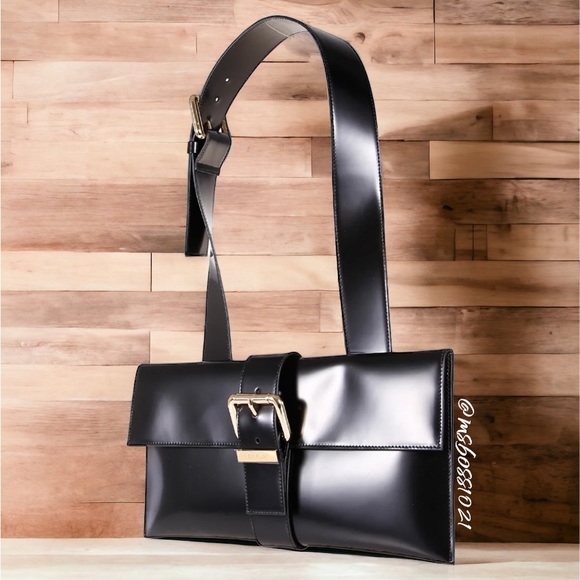 By FAR Carol Buckle Detail Leather Bag BRAND NEW W/AUTHENTICITY CARD & DUST BAG - Picture 3 of 7